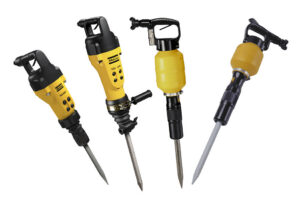 Vibro-reduced pneumatic hammers